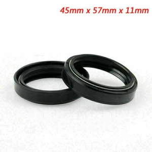 Front fork Oil Seal 45mm x 57mm x 11mm For Honda CR250R 500R CBR900RR CB900F E2 - Picture 1 of 3