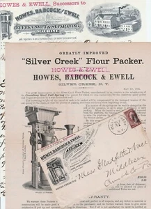 SUPER 1883 Advertising Cover Letterhead& Brochure Eureka Machine Silver Creek NY - Picture 1 of 6