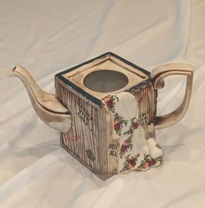 Vintage Cardew Design Royal Albert Old Country Roses Crate Teapot Floral Rare - Picture 1 of 8