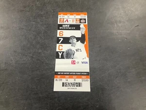 GIANTS 2018 TICKET STUB 8/27/18 VS DIAMONDBACKS~COVER: MIKE MCCORMICK - Picture 1 of 1