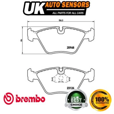 Conjunto de pastilhas de freio dianteiro Brembo compatível com Jaguar XK8 1996-2006 XJ 1989-2003 - Imagem 1 de 4