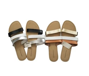 Paquete de sandalias Aeropostale de 3 correas para el sol talla 9 punta abierta deslizables bloque de color. - Imagen 1 de 5
