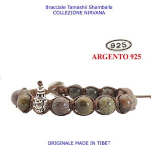 Tamashii Tamashi Shamballa Bracciale Tibetano Tibet Argento 925Diaspro Artico - Foto 1 di 8