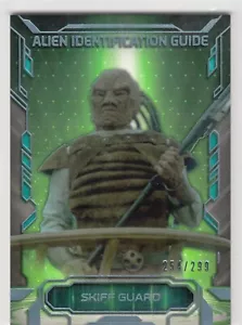 Star Wars Masterwork 2016 Alien Identification Guide Foil #8 Skiff Guard 254/299 - Imagen 1 de 1