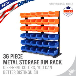 36 Bin Storage Box Rack 6 Shelf Shelving Commercial Storing Shelves Organizer