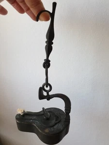 Öl Grubenlampe Bergbaulampe Frosch Metall Kette und Haken dekorativ Miners Lamp - Bild 1 von 3