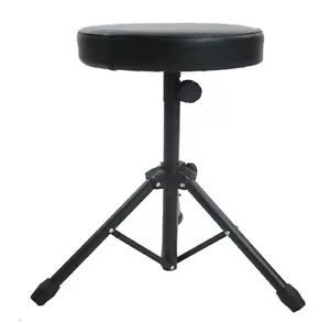 More details for folding music guitar keyboard drum stool/throne piano chair double padded seat