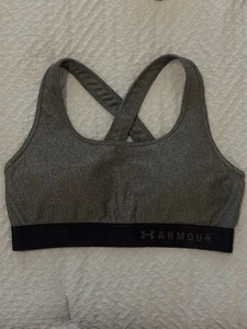 Sujetador deportivo Under Armour para mujer espalda cruzada talla grande gimnasio entrenamiento compresión - Imagen 1 de 13