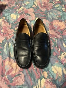 Ralph Lauren Purple Label Italy Made Kalbsleder Loafer Schwarz Größe 12 D MÄNGEL - Bild 1 von 13