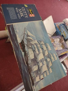 Revell Cutty Sark with Sails Plastic Model Kit 1964 1:96 Started - Picture 1 of 11