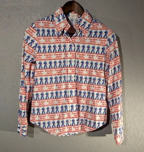 Vintage Cracker Jack Button Down Shirt Kids 11 JC Penney Fashions Shirt Retro  - Picture 1 of 9
