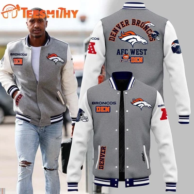 Denver Bronco 2025 Country Letterman Baseball Jacket S-5XL - Image 1 of 3