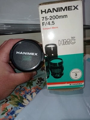 Винтажный Hanimex макро объектив камеры 75-200 мм F/4.5, для Canon AE1, в коробке, HMC - Изображение 1 из 4