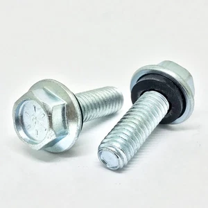 (100 Pieces) 5/16-18x1 Grade 8 Hex Flange Grain Bin Bolts Screws Rubber Washe... - Picture 1 of 1