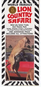 1970s? Lion Country Safari Irvine Brochure Wild Life Trails Theme Park -#8034 - Picture 1 of 5