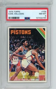 1975 TOPPS #109 EARL WILLIAMS - PSA 8 - Picture 1 of 2