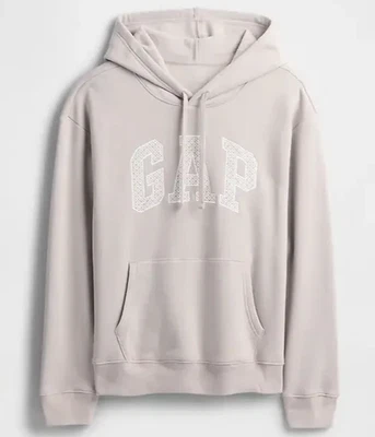 Sudadera con Capucha Manga Larga Gap Beige Arco Logo - Para Mujer Talla Grande - Nueva Foto 1 de 4