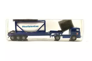 Brekina Büssing LS 11 "Gas Vestfalia" bianco/blu (79216) 1:87 - Foto 1 di 3