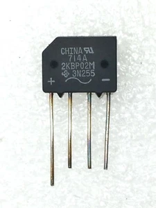 2KBP02M-E4 VISHAY 2KBP02M DIODE RECT 200V 2A 4PTH ROHS 10 PIECES - Picture 1 of 2
