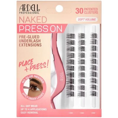 Ardell Naked Press On Faux Eyelashes Kit with Applicator Tool - Soft Volume