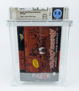 Super Nintendo *Spider-Man / Venom: Maximum Carnage* SNES Sealed WATA 9.8 A++ - Picture 1 of 11