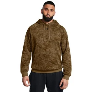 Felpa con cappuccio Under Armour uomo Rival Fleece HD mimetica - Foto 1 di 3
