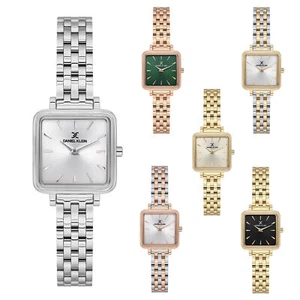 Daniel Klein 23mm Petite Womens Square Watch, Stainless Steel Band - DK13725 - Picture 1 of 11