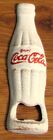 Cast Iron Enjoy Coca-Cola Beer Bottle Opener Hand Held Rustic Antique White