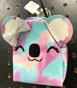 Claire’s Mini Keychain Backpack Clip Cute Sleepy Glitter Koala Bear New - Picture 1 of 3
