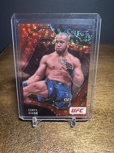 CIRYL GANE #143 2022 PANINI SELECT UFC RED DISCO OCTAGONSIDE  /99
