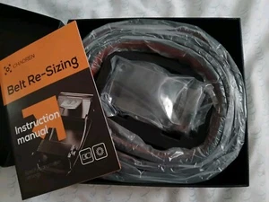 Cinturón de trinquete de cuero chaoren para hombre talla 38-52 negro con forro marrón nuevo en caja - Imagen 1 de 4