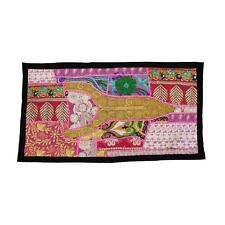 16 X 32 Vintage Embroidered Patchwork Tribal Traditional Tapestry Wall Hanging