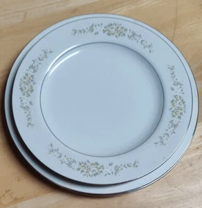 Set of 4 Vtg Lady Carolyn Fine China Japan Dinner Plates, Luncheon Plates EUC - Picture 1 of 5