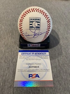 OAKLAND A's- DENNIS ECKERSLEY AUTOGRAPH HALL OF FAME LOGO BASEBALL PSA AL75413 - Picture 1 of 2