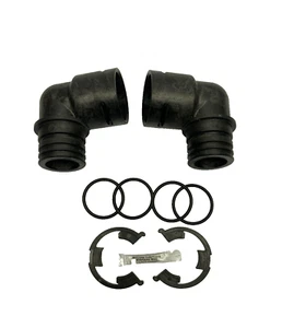 KINETICO WATER SOFTENER MACH SERIES 90 ELBOW CONNECTOR FITTINGS AND CLIPS - Picture 1 of 6