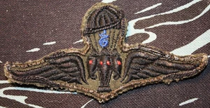 Royal Thailand Army Airborne Basic Parachutist Subdued Jump Wings Stoffabzeichen - Bild 1 von 2