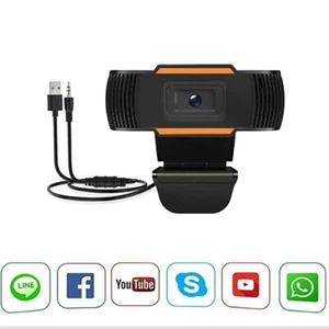 WEBCAM USB CAMERA PC CON MICROFONO PER VIDEOCHAT LEZIONE SMART WORKING CON CLIP - Photo 1/6
