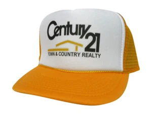 Century 21 Trucker Hat Mesh Cap Snapback Hat Adjustable Vintage - Foto 1 di 2