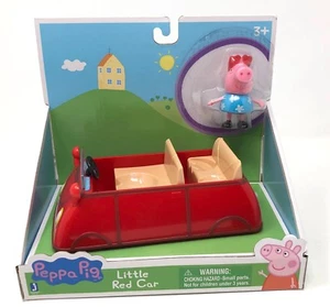 Jazwares Peppa Pig LITTLE RED CAR Spielset Figur 2 Stück Weihnachtsgeschenk - Bild 1 von 9