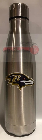 Baltimore Ravens NFL 17oz Team Logo Stainless Steel Water Bottle FREE SHIP!! Cover
