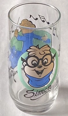 Винтаж 1985 Коллекционные Стеклянные Элвин и Бурундуки Simon - Изображение 1 из 4