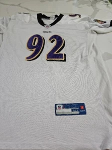 NFL Baltimore Ravens Haloti Ngata Reebok On-Field White Jersey Size 50 - Picture 1 of 6
