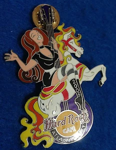 ATLANTIC CITY SERVER GIRL FAIRGROUND CAROUSEL HORSE GUITAR 05 Hard Rock Cafe PIN - Picture 1 of 1