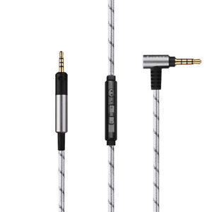 Nylon Audio Cable with Mic For Pioneer HDJ-X5 X5 BT HDJ-X7 S7 HDJ-CUE1 CUE1BT