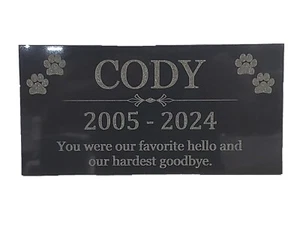 Pet Memorial Grabstein Marker | Hund Grabstein | Grabstein | Haustier Verlust Geschenk t2 - Bild 1 von 7