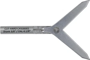 Round Bar Center Finder - 4.1/8" Length, 3/8" Shank, Bright Finish with Lineup P - Picture 1 of 12