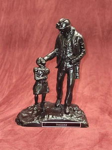 "Welcome" Coal miner and Girl figurine - Mining Memorabilia - Picture 1 of 2
