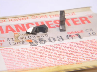 (10 piezas) Insertos de carburo Manchester 510-103-50 grado: C5 Foto 1 de 4