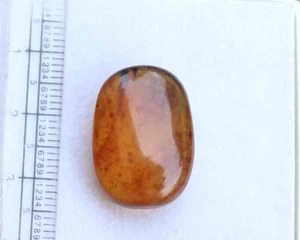 Designer 9,00 Ct! Cuscino in Ambra Baltica Naturale Cabochon Pietra Preziosa Sciolta 1 Pezzo - Foto 1 di 3