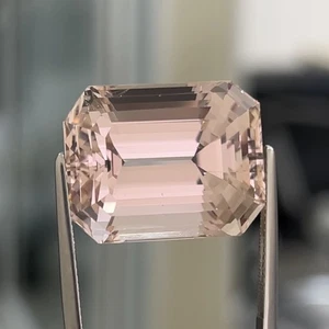 Kuncita afgana rosa anaranjado 100 % natural octagan superior certificado ICA de 49,16 quilates - Imagen 1 de 9